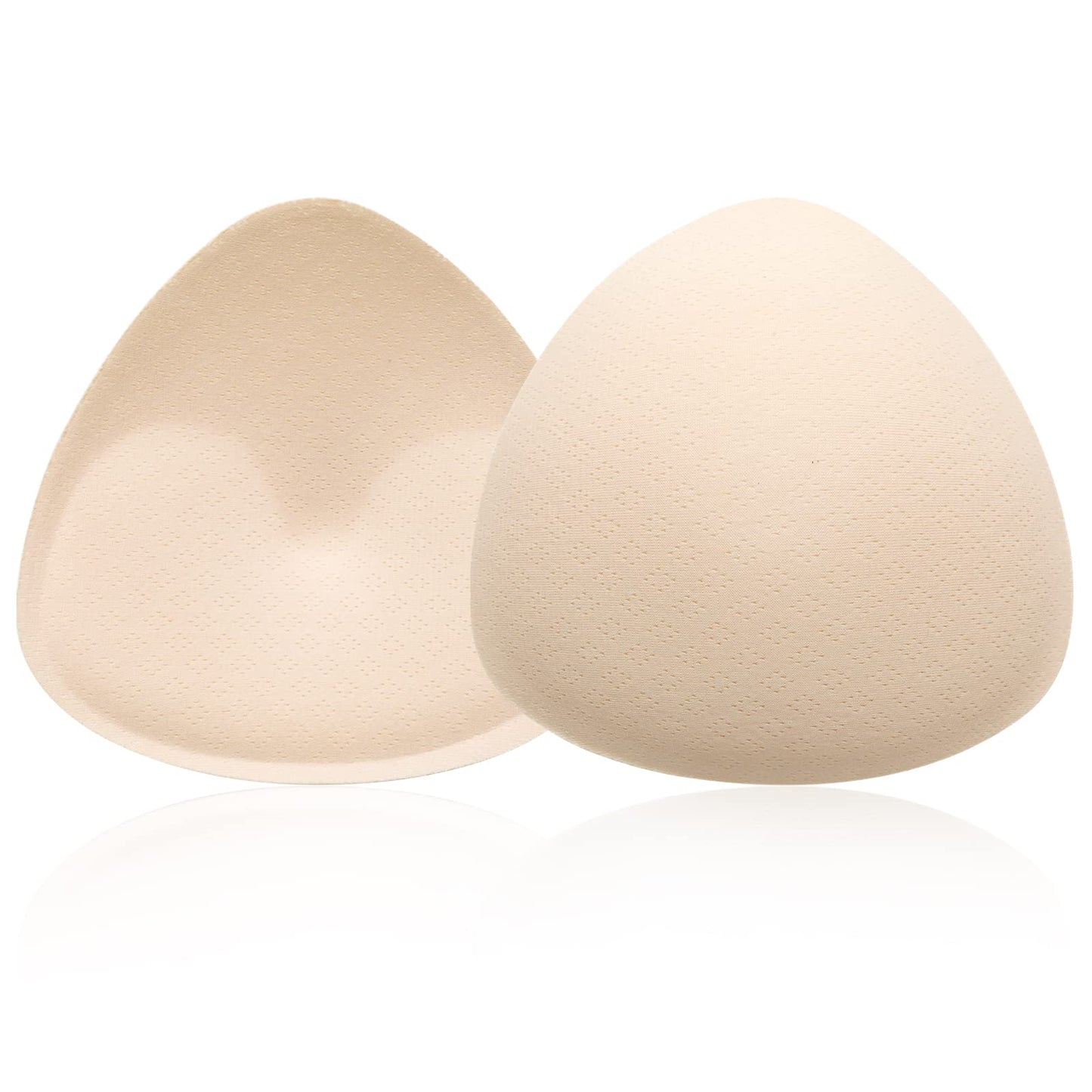 WLLHYF 1 Pairs Triangle Bra Pads Inserts, Breathable Bra Inserts Skin Color Removable Breast Padding Soft and Comfortable Breast Enhancers Bra Pads for Women Girls Bra Any Cup Cover