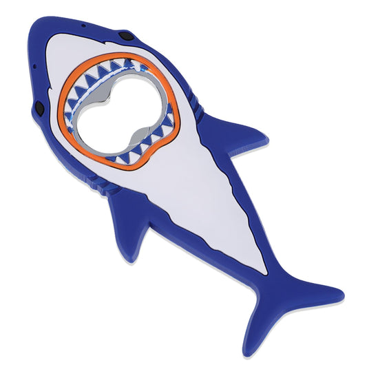 Wanmu Shark Bottle Opener, Beer Bottle Opener, Magnetic Beer Bottle Opener for Refrigerator, Silicone Stainless Steel Beer Bottle Opener, Pop Can Soda Can Opener for Boyfriend Husband Father