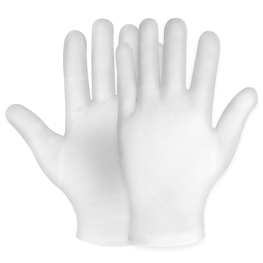 WLLHYF 1 Pairs Moisturizing Gloves, White Cotton Gloves for Women and Men Overnight Bedtime Nighttime Lotion Dry Hands Spa Cosmetic Treatment Moisturizing Bathing Accessories Washable SPA Gloves