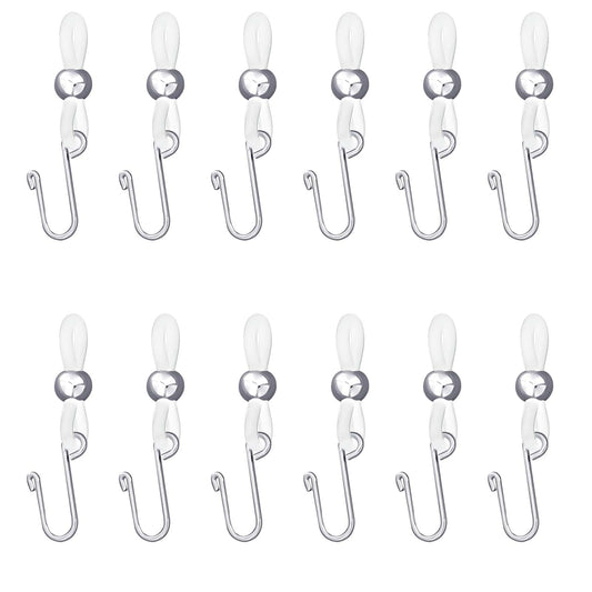 Dimeho 12PCS Zipper Holder Upper for Jeans, Clasp to Keep Pants Zipper up Stretch Removable Zipper Puller Silicone Hook for Jeans Zipper and Button
