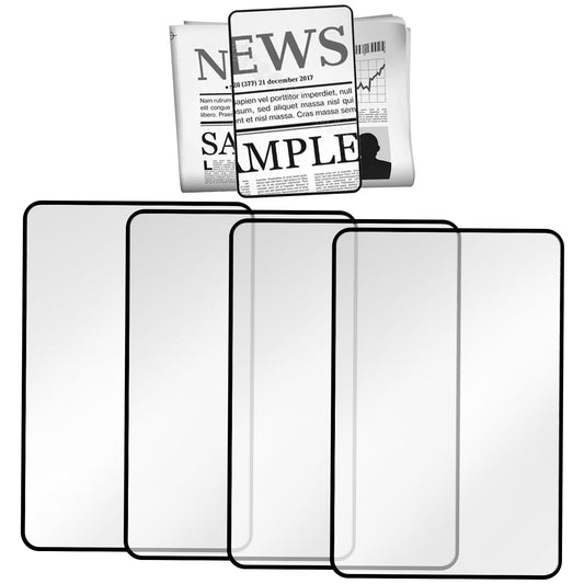 6 Pcs Page Magnifying Sheet 3X Lightweight Clear Ruler Magnifier Full Page Optical Fresnel Lens for Reading Small Prints Maps Books People with Low Vision Elderly Maps Bible Magazines