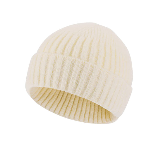 Sibba Unisex Beanie Hat Soft Lightweight Winter Knit Caps Stretchy Cuffed Warm Windproof Skull Cap for Men Women, Beige, S/L