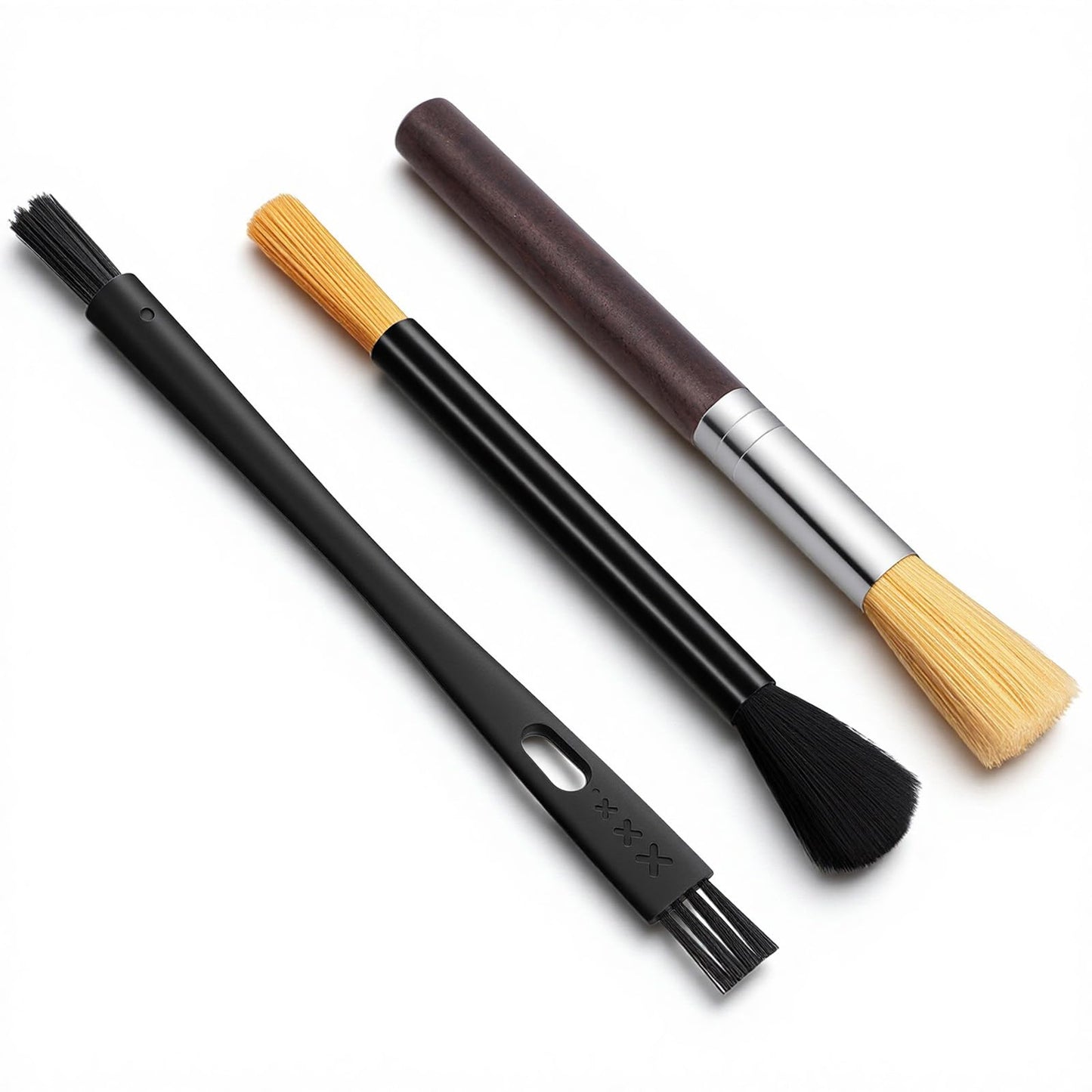 YBEATY 3PCS Coffee Grinder Cleaning Brush Set Espresso Machine Brush Cleaner Tool Espresso Brushes Accessories Cleaner Barista Brushes Machine Cleaning for Barista Home Kitchen Bean Grain Coffee