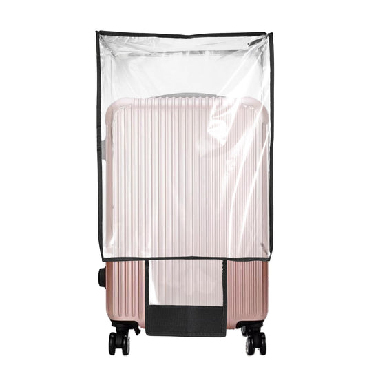 COMNICO Travel Luggage Cover Transparent Clear PVC Suitcase Protector for Wheeled Suitcase Fits 24 Inch Luggage