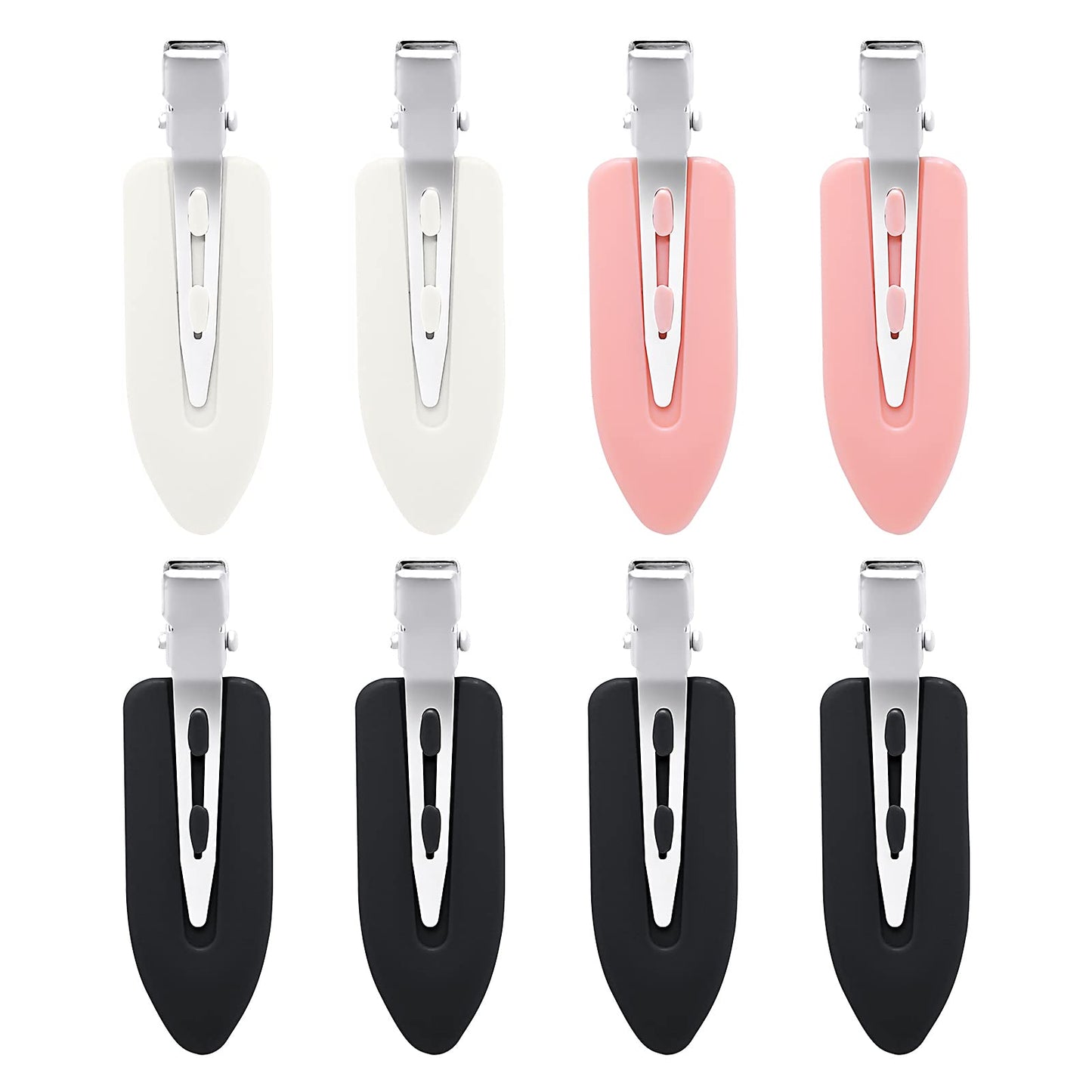 Sibba Hair Clips 8 Pieces Mini No Crease Bend Hairpin Creaseless Styling Flat Small Application Hold Curl Hairstyle Back Pin Make Up Claw Barrettes For Women Makeup