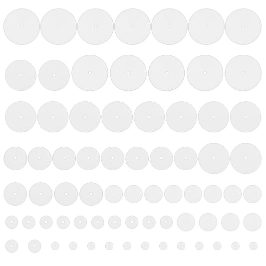 70 Pcs Silicone Earring Backs Stopper Clear Piercing Disc Stabilizer Pads Earlobe Support Patches Soft Disk Pads for Non Pull Jewelry Crafts Droopy Ears Earrings Belly Button Kit