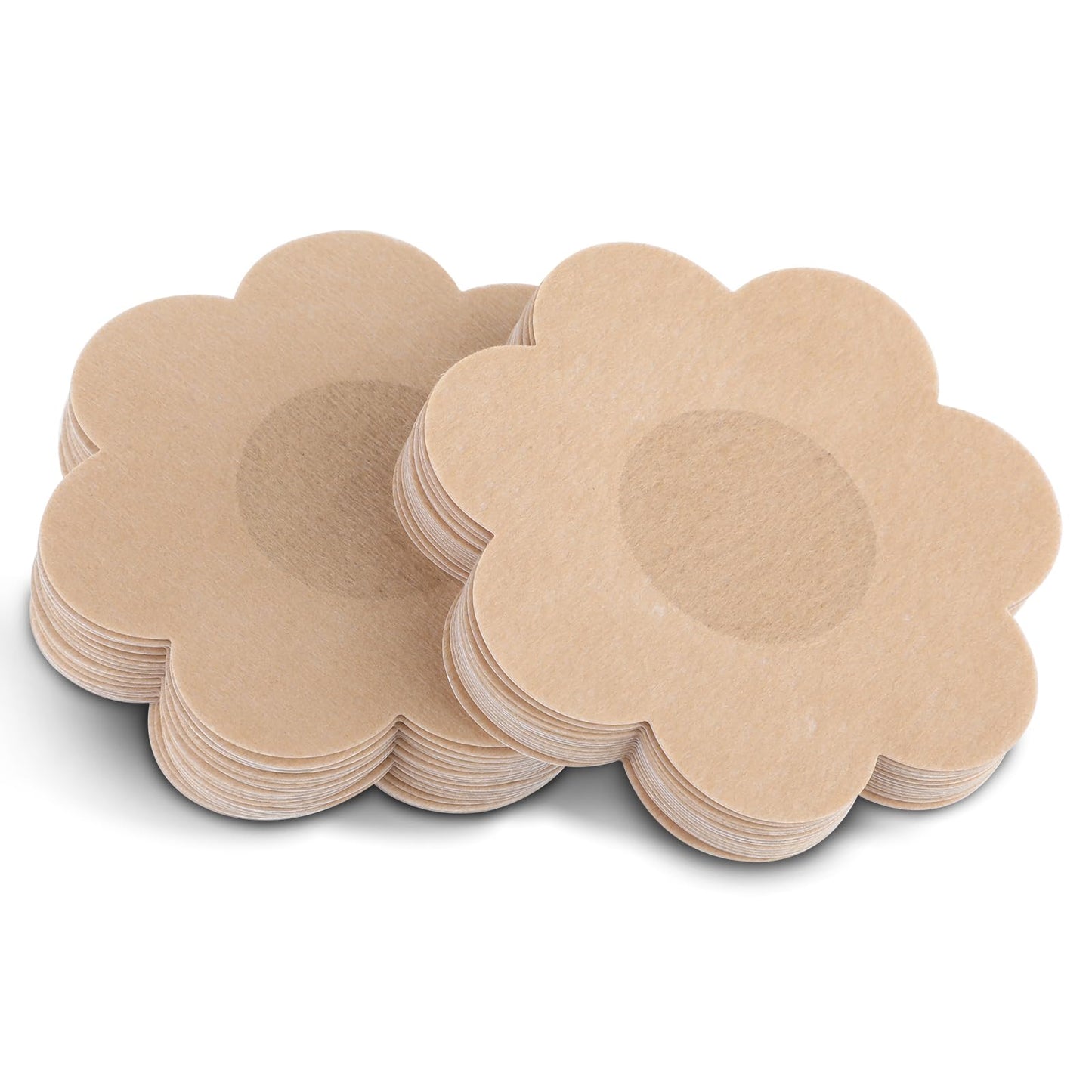Sibba Nipple Covers Pasties Stickers Lift Bras 40 PCS Thin Reusable Sticky Skin Pads Pack Body Breast Petals Tape Pasty Boob Strapless Outfit Beach Women Beige