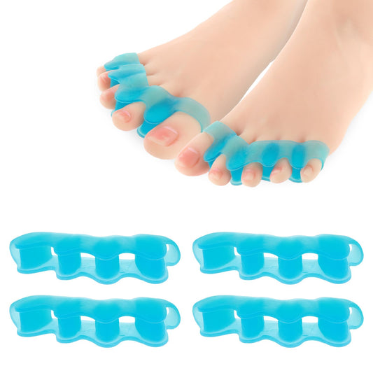 Dimeho 2 Pcs Toe Separator Silicone Toe Spacers Hammer to Correct Bunions Toe Stretcher Straightener for Yoga Practice Women Men Toe Separation Relaxation