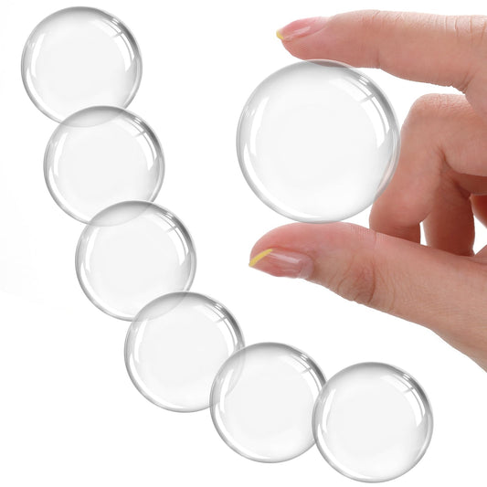 Sibba 6PCS Door Stopper Wall Protector, Reusable Transparent Round Soft Door Bumper Pad, Strong Self-Adhesive Door Bumpers for Home Office Wall Protect (2 Inches)
