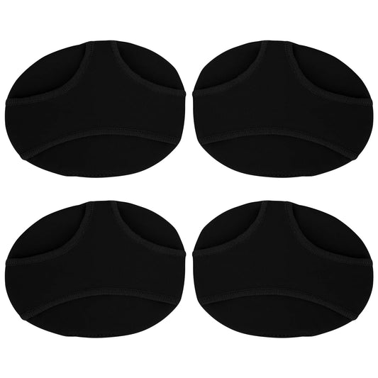 Sibba 2 Pairs Metatarsal Fabric Pads Forefoot Shoe Pads Metatarsal Sleeve for Metatarsalgia Pain Bunion Soft Midfoot Cushioning Callus Blisters Relief Treatment Pad Men and Women (Black)