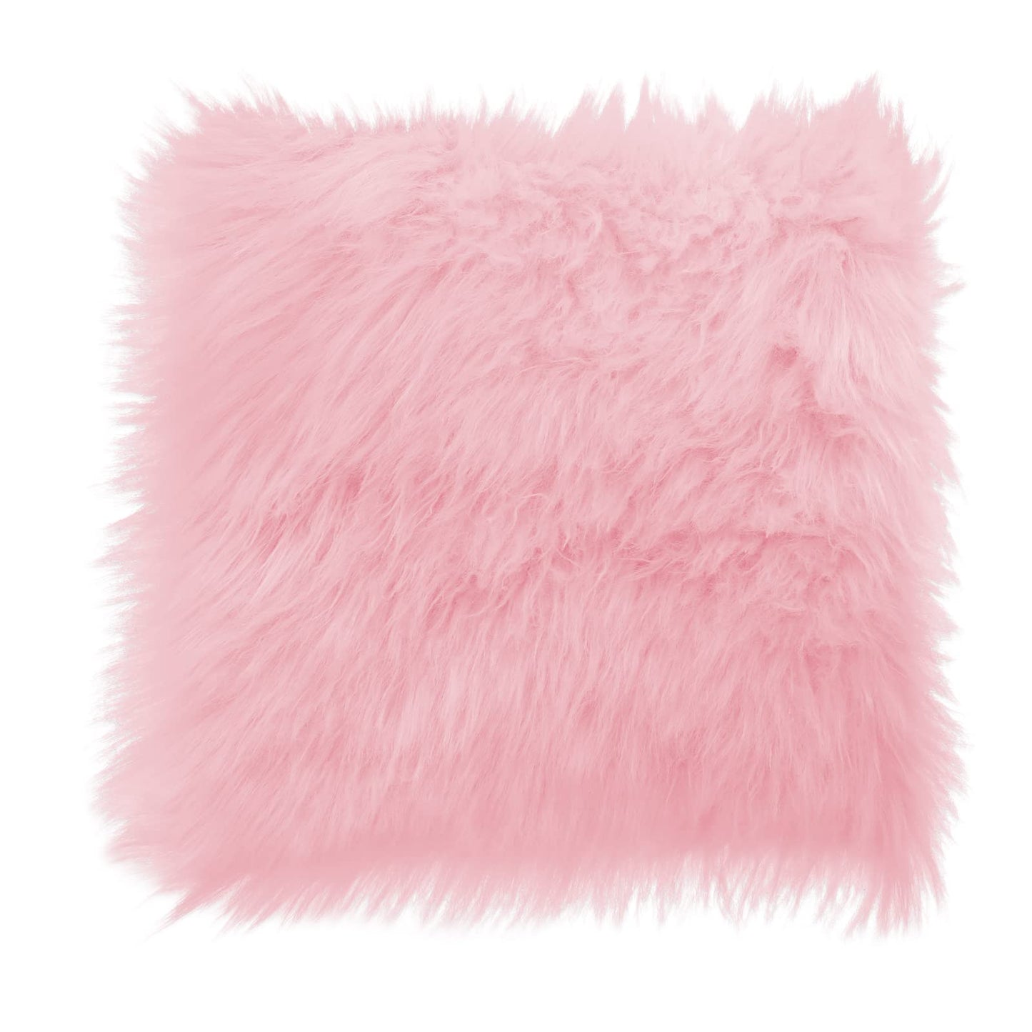 WLLHYF 10 Inches Mini Square Faux Fur Rug? Small Fluffy Area Rug Cushion for Living Room Sofa Bedroom Floor Soft Square Chair Cover Seat Pad Nail Mat for Photographing Background of Jewelry