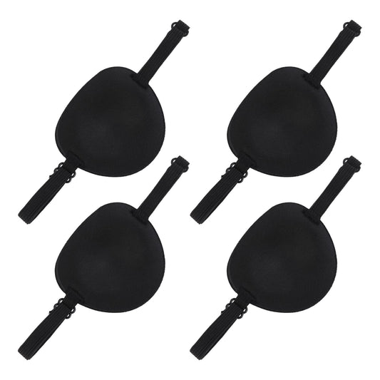 Sibba Adjustable Eye Patches 4 PCS for Adults Children Kids, Medical Eye Patch Adjustable, Adjustable Pirate Eye Patch for Left or Right Eyes Lazy Amblyopia and Cosplay