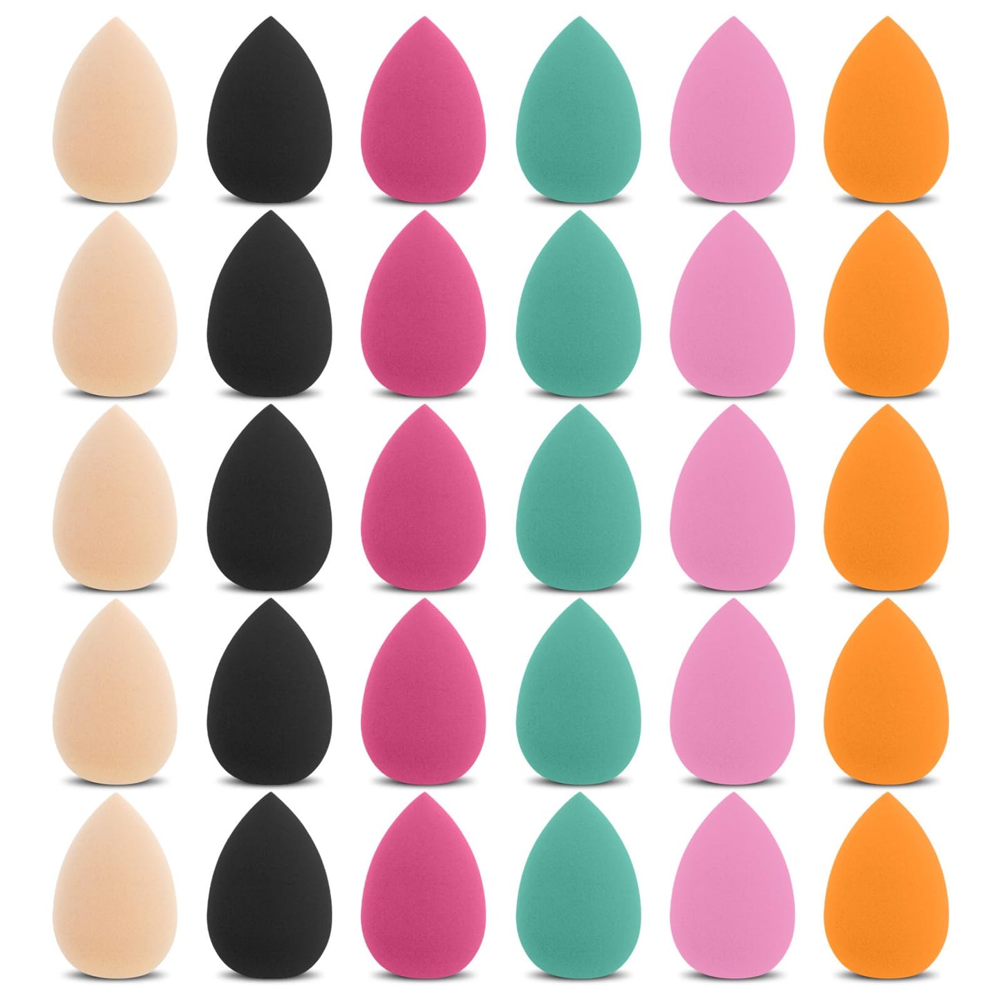 Pack of 30 mini make-up sponge, make-up sponge, small foundation puffs