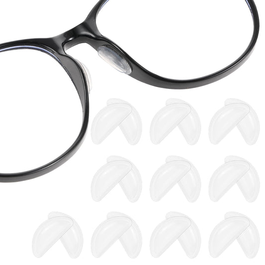 COMNICO Eyeglass Nose Pads, 10 Pairs Soft Silicone Nose Pad Adhesive Air Bag Anti-Slip Glasses Nose Grips Glasses Replacement Cushion for Glasses Eyeglasses Sunglasses