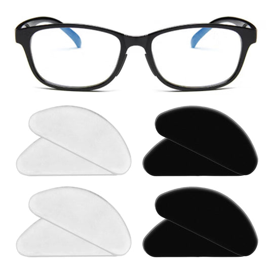 WLLHYF 36 PCS Eyeglass Adhesive Silicone Anti-Slip Nose Pads Stop Glasses from Sliding Down Nose Clear Slip Preventer Soft Silica Gel Nose Pad Cushion for Plastic Frames Sunglasses Eye Wear