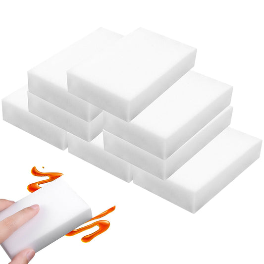 Sibba 8 Pack Magic Cleaning Sponges, Long Lasting Melamine Sponge, High Density Nano Sponge for Dish, Multi-Functional Cleaning Sponge Eraser for Kitchen, Furniture, Bathroom & Shoes