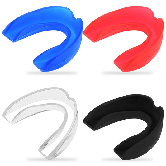 Dimeho 4 Pack Sports Mouth Guards Athletic Mouthpiece Sport Teeth Armor Gum Protector Colorful Bite Mouthguard for Boxing Football Soccer Hockey Karate Basketball Lacrosse Taekwondo Gear