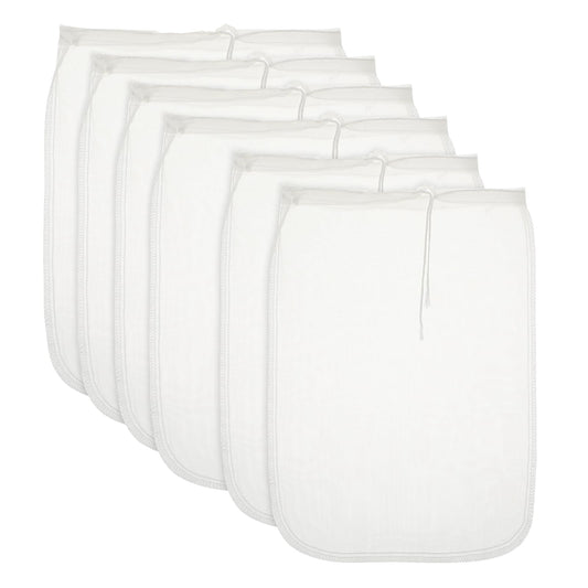 Dimeho 6 Pcs Nut Milk Bag Reusable Nylon Cheese Cloths Fine Mesh Food Strainer Multiple Application Cheesecloth Pouches Cold Brew Coffee Filter for Straining Juice Tofu Greek Yogurt Tea