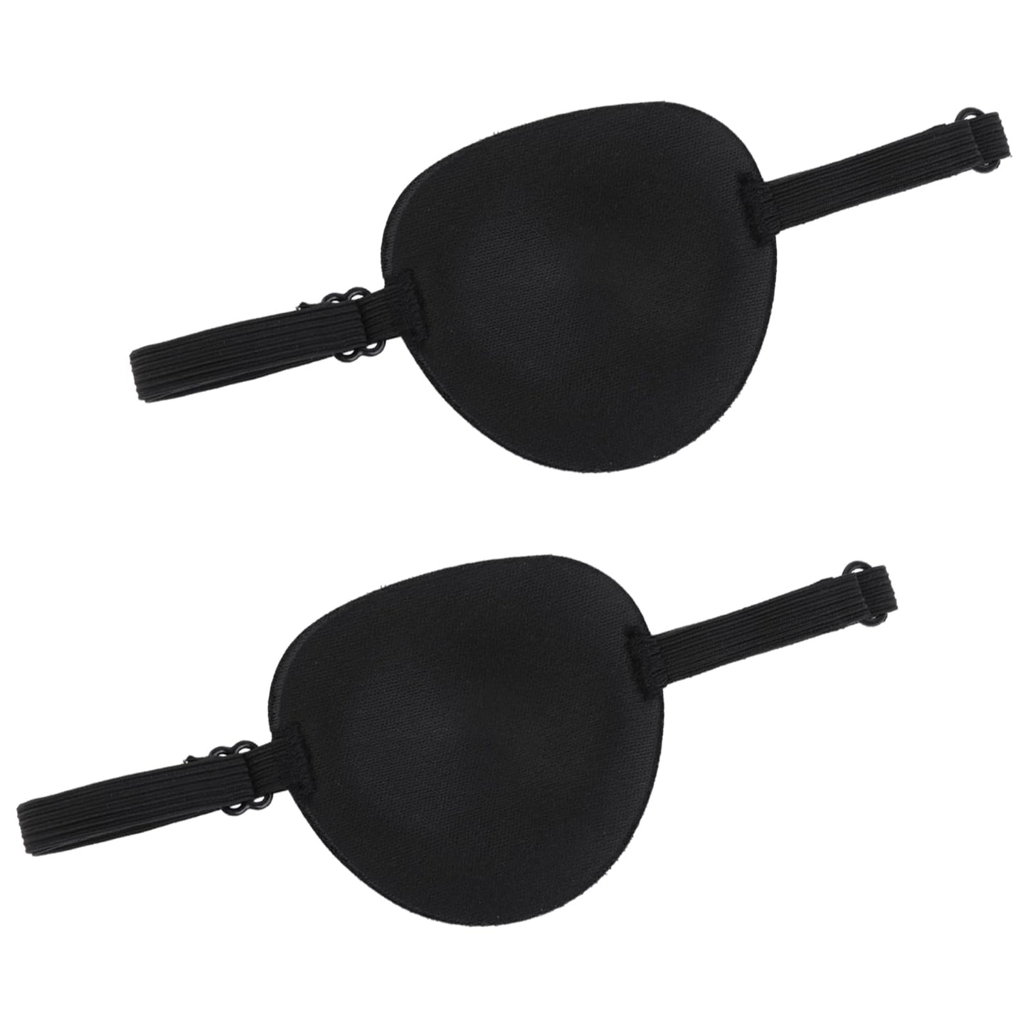 2 Pcs Eye Patch 3D Adjustable Eyepatch Reusable One Eye Cover Amblyopia Lazy Medical Eye Mask for Left or Right Eyes Cosplay Costume Adult