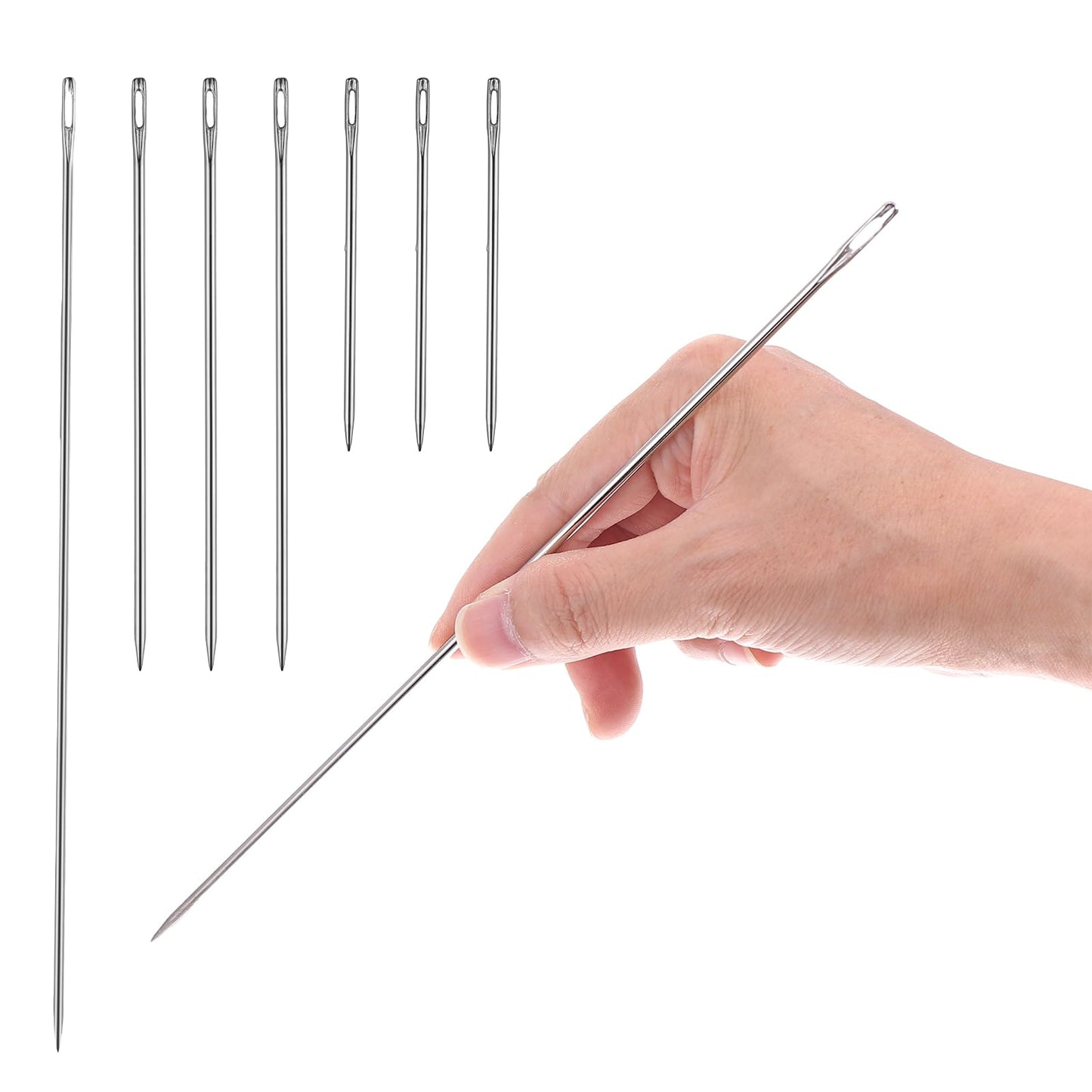 Sibba Sewing Machine Needles Supplies Embroidery Parts Needle 7 PCS Multi Bobbins Replacement Essentials Kit Heavy Duty Sew Thread Weave Stick Universal Home Hand Stitching and Crafting Projects