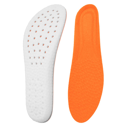 WLLHYF 1 Pair Memory Foam Shoe Insoles, Shock Absorption Inserts Arch Support Sports Insoles Soft Comfortable Replacement Cropable Insoles for Men Women Relieve Foot Pain W: UK 3-6 I M: UK 5-7