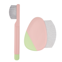 2Pcs Professional Eye Comb for Pets Stainless Steel Dog Eye Comb Gentle Facial Combs for Dogs & Cats Stress-free Tear Stain Dirt And Debris Remover Comfortable Grip for Daily Pet Grooming