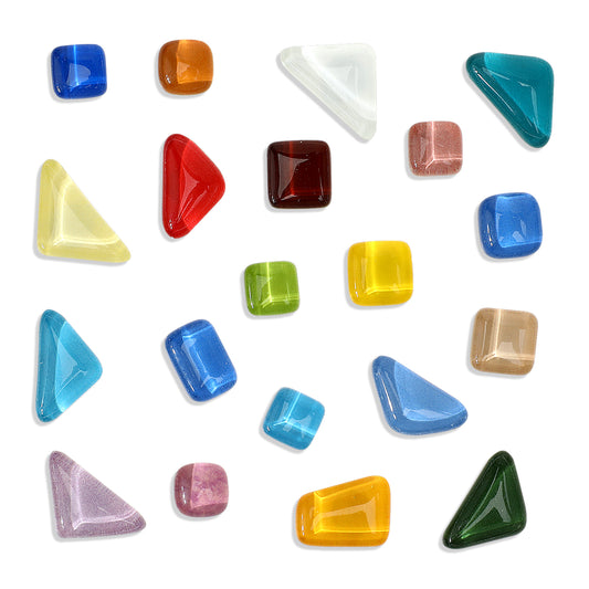 20 Pcs Cute Refrigerator Magnets Colorful Glass Multiple Shapes Fridge Magnet Decorative Strong Magnets for Whiteboards Lockers Billboards Home Office Kitchen Classroom Presentation