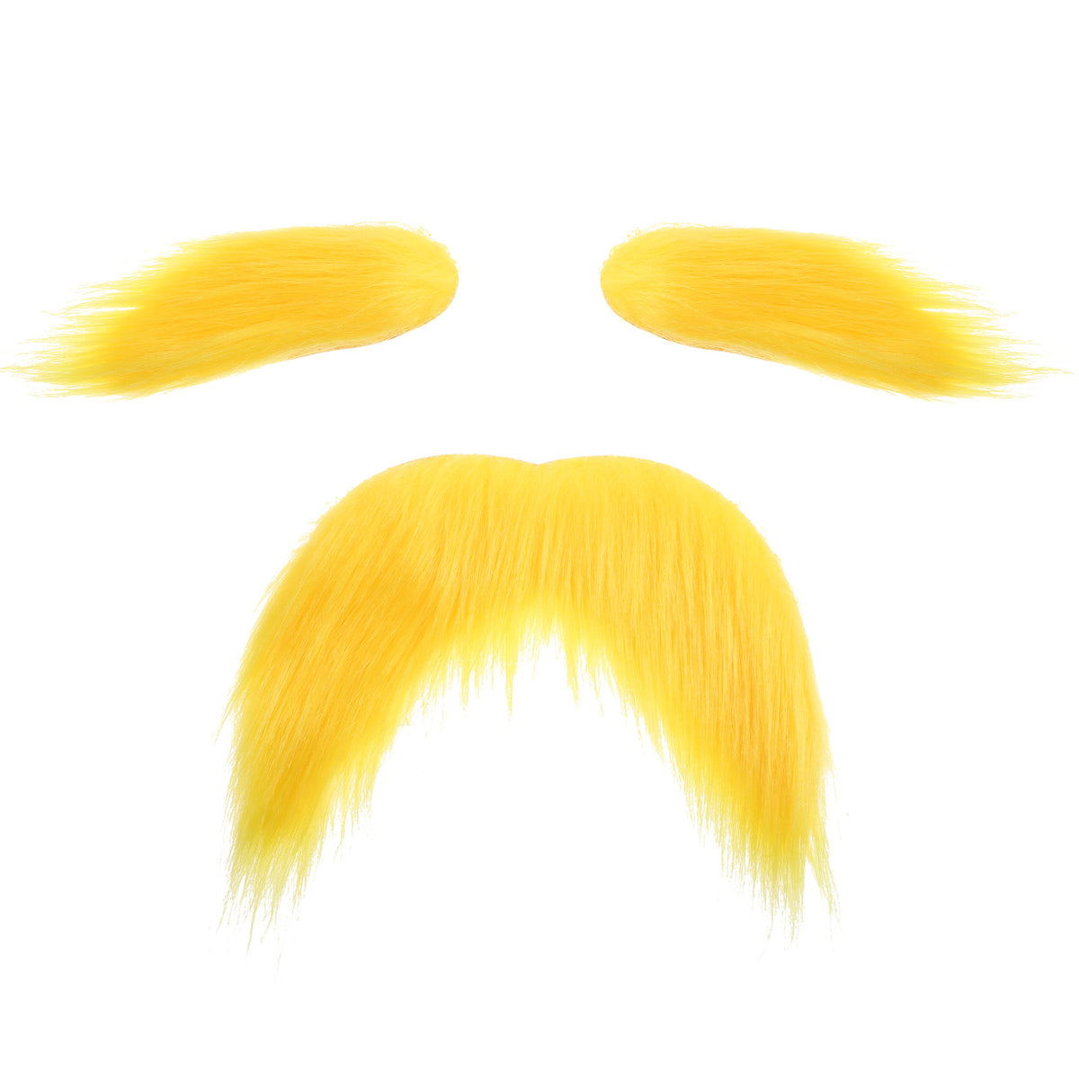 ElevateTech Yellow Mustache and Eyebrows Funny Cosplay Costume Accessories