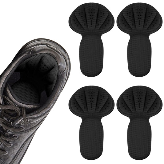 4PCS Heel Pads for Shoes Too Big, Back of Heel Cushion Inserts Pads, Adhesive Back of Heels Grips Inserts for Boots, Too Big Loose Shoes, Reusable Heels Guards Liners Anti Blister(Long)