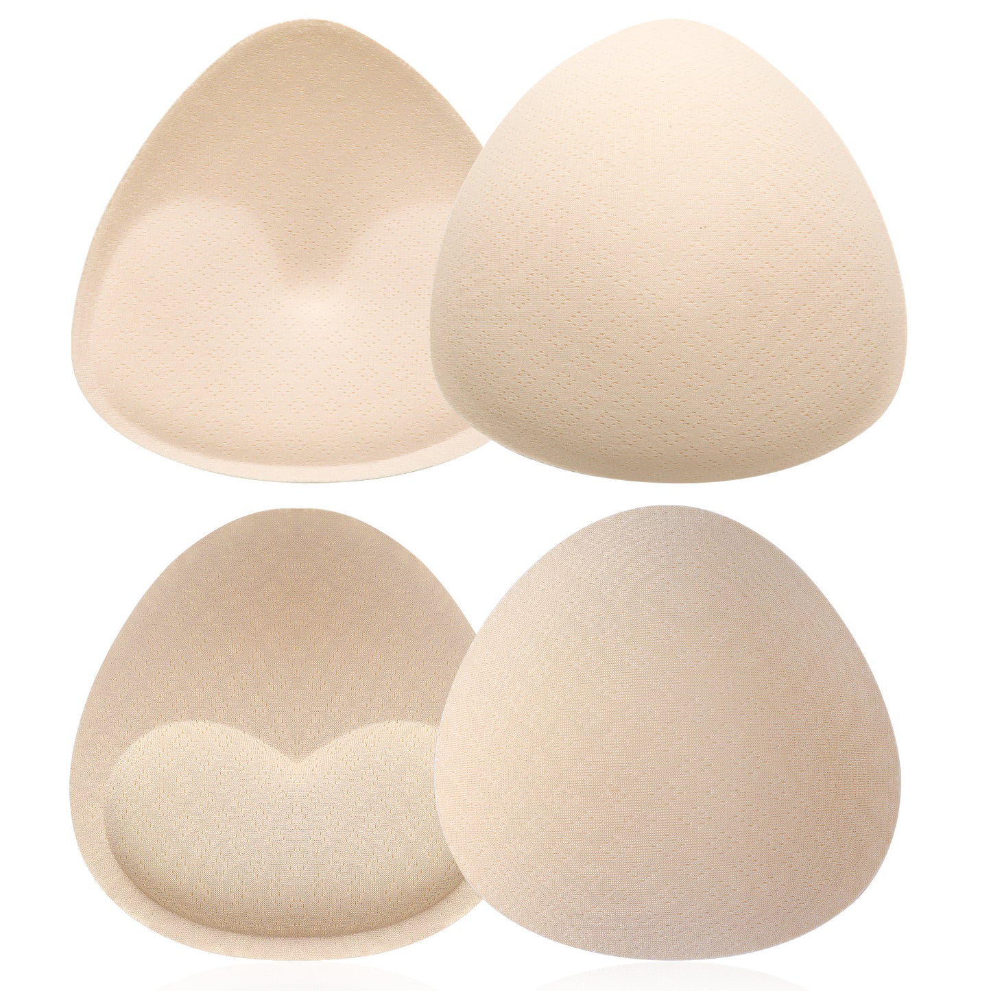 WLLHYF 2 Pairs Bra Pad Inserts, Reusable Triangle Sports Bra Inserts Push Up Removable Bras Insert Enhancers for Women Sports Bras A/B/C/D Cup Dresses Swimsuits Bikini
