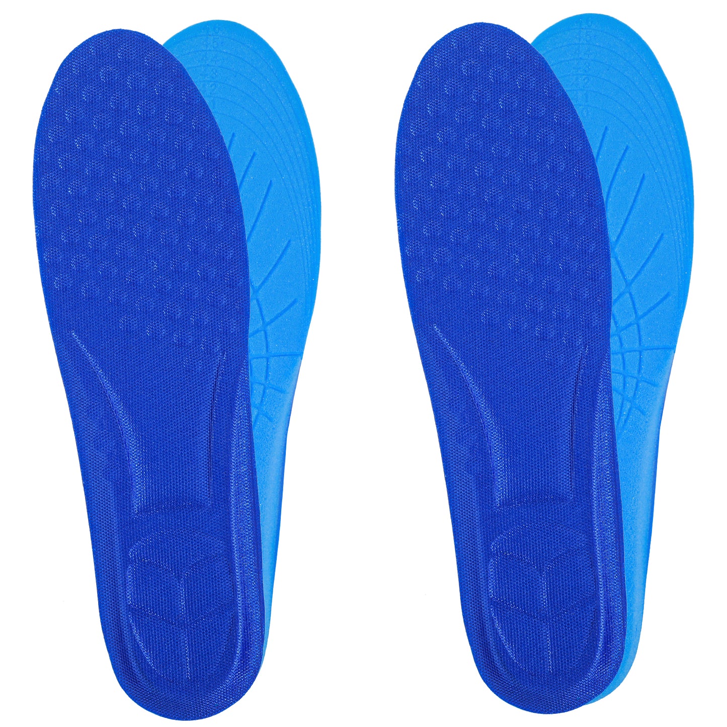 2 Pairs Memory Foam Insoles, Full-Foot Responsive Cushioning Plantar Fasciitis Insoles for Women Man Orthotic Shoe Inserts Arch Support Inserts for Foot Health Comfortable Insoles(W 12-12.5/M 10.5-11)