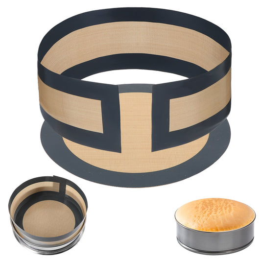 2 Pcs Silicone Baking Mat for Springform Pan Non-Stick Reusable Cookie Sheet Liners Easy Clean Bread Baking Pad Round Silicone Mats for 9 Inch Cake Pan for Pizza Macaron Pastry Cookie Bun Pie