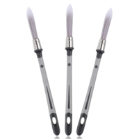 Dimeho 3 Pack Trim Paint Brush for Painting Wall 0.37 Inch Trim Painting Tool Edger Painting Tool for Painting Detail Areas for Baseboards House Wall Corners Paint Edger Brush and Touch Up Painting