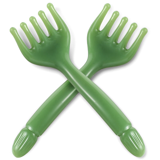 2Pcs Head Massager Five Claw Handheld Comb Resin Relax Massage Tool Portable Manual Relaxation Scalp Tool for Father's Day Mother's Day Gifts Soothing Head Neck Lymph Massage (Green)