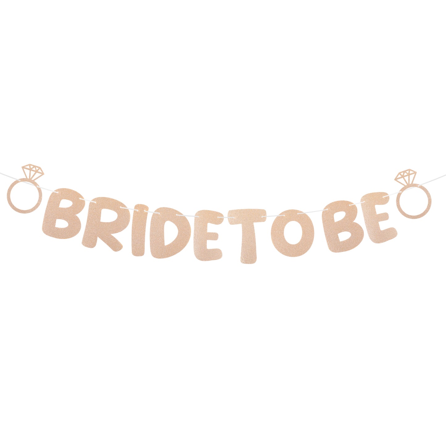 Wanmu Bridal Shower Decorations, Glitter Banner, Bachelorette Party Banner, Sign for Engagement Wedding Bride Party