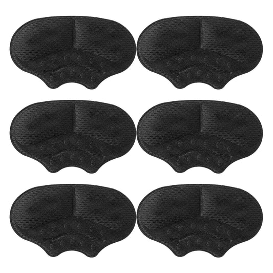 Sibba 3 Pairs Heel Cushion Pads, Heel Grips Shoe Inserts Liner Cushions Snugs for Loose Shoe, Fills Gaps for Better Fit & Comfort, Stops Heels Slip & Blisters, Black