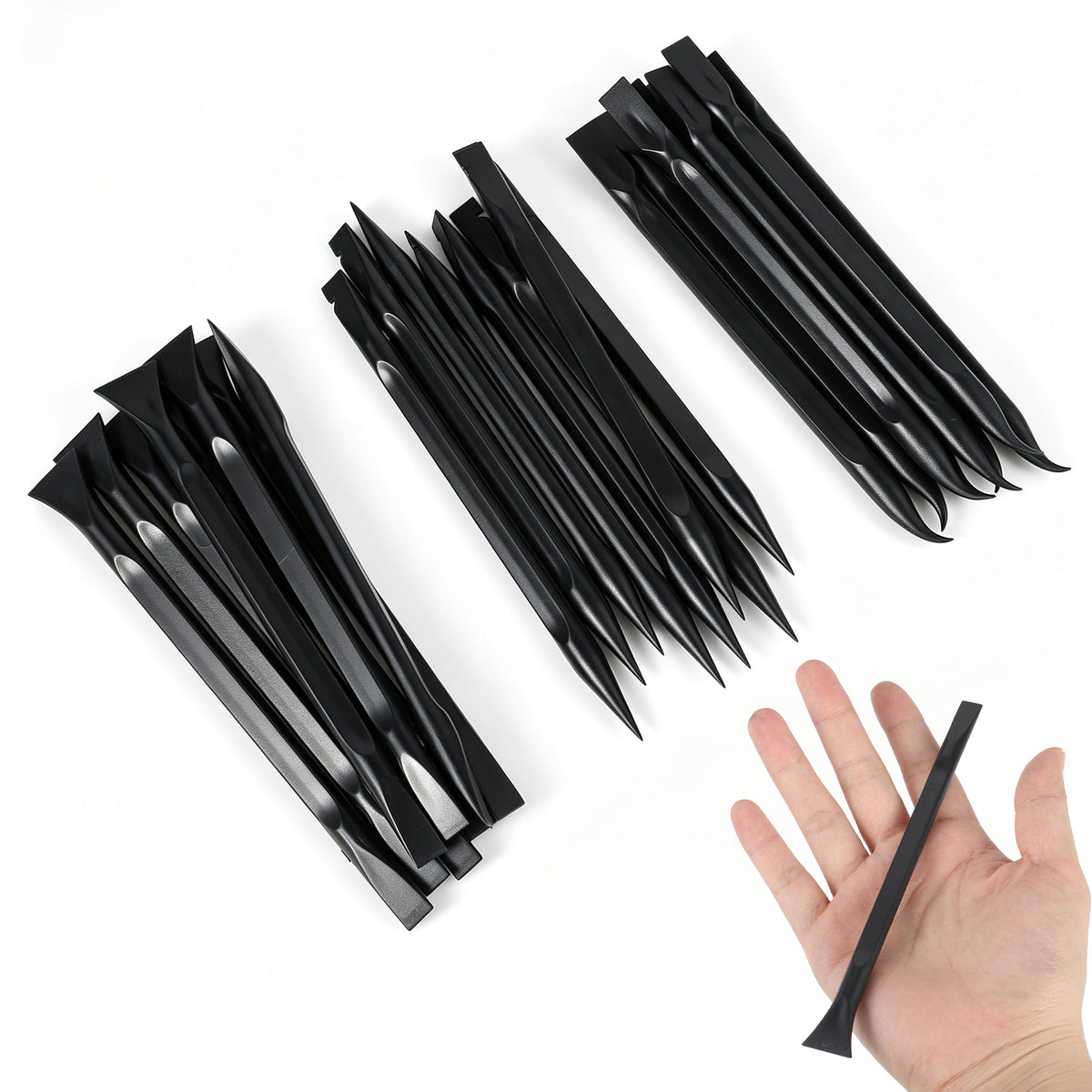 YUXIANLB 24 Pcs Carbon Fiber Plastic Scraper Tool, Crevice Cleaning Tool