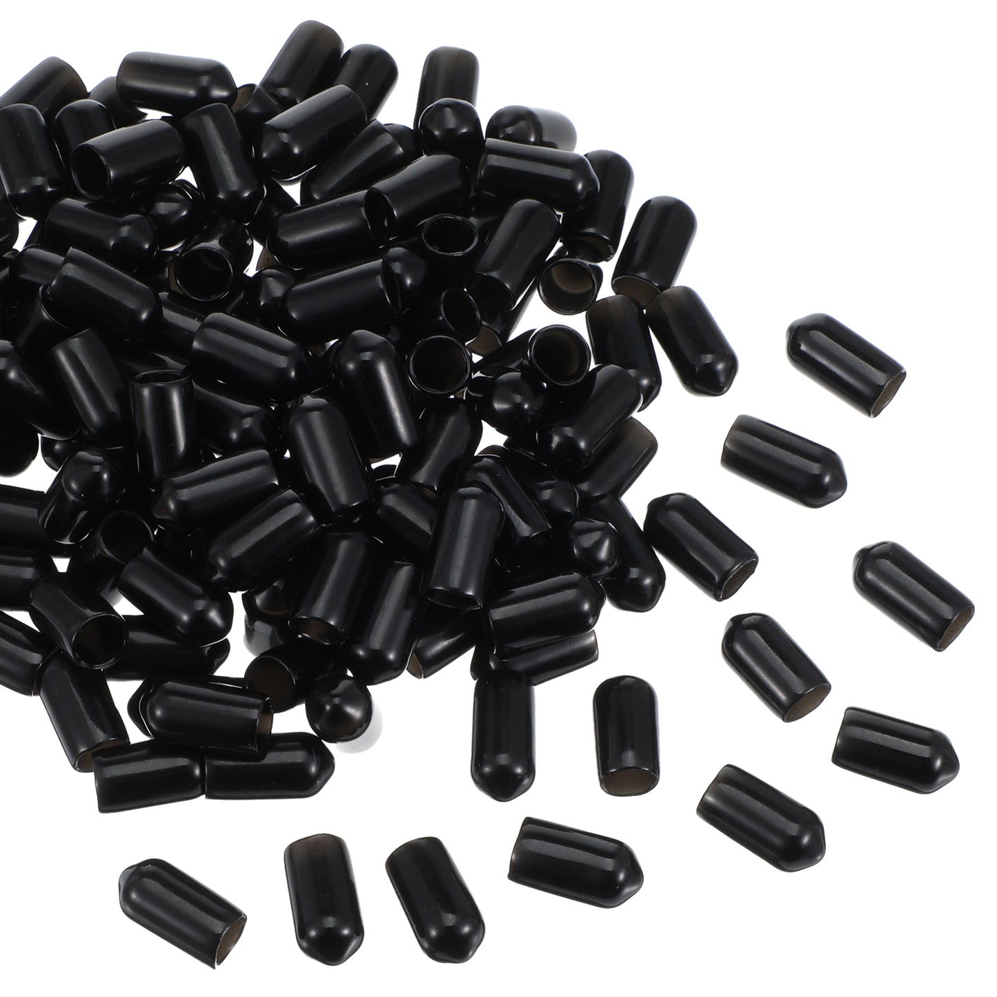 150 Pcs Pourers Dust Covers Pour Spot Caps Rubber End Cap Olive Oil Liquor Bottle Pour Spout Cover Black Rubber Pourer Cap Protection for Olive Oil Liquor Bottles Wine Pouring Spout