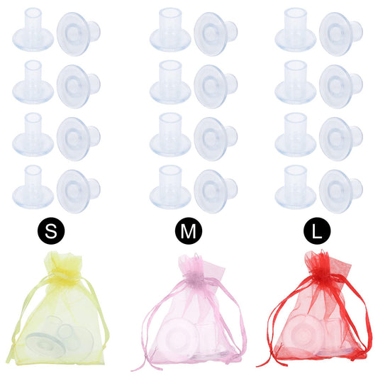 Sibba High Heel Protectors Shoe Guards Repair Replacement Caps Heels Tips Sole Shield Covers Bottom Stoppers Inserts for Women Bridesmaid (15 Pairs Transparent)