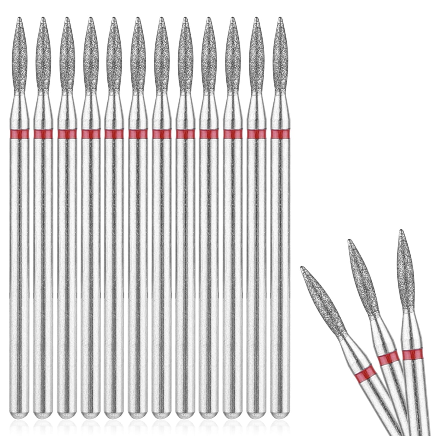 12Pcs Mini Nail Drill Bits Nails Advanced Safety Bits Professional Manicure Drill Set Acrylic Gel Nail Bit Kit for Manicure Pedicure Cuticle Gel Polishing Fast Remove Powder for Manicure