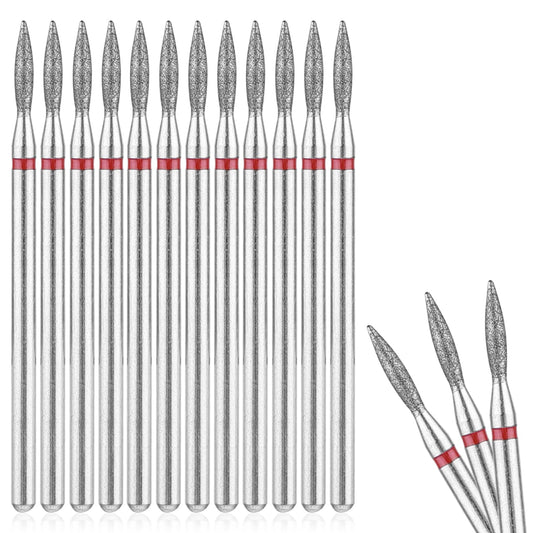 12Pcs Mini Nail Drill Bits Nails Advanced Safety Bits Professional Manicure Drill Set Acrylic Gel Nail Bit Kit for Manicure Pedicure Cuticle Gel Polishing Fast Remove Powder for Manicure
