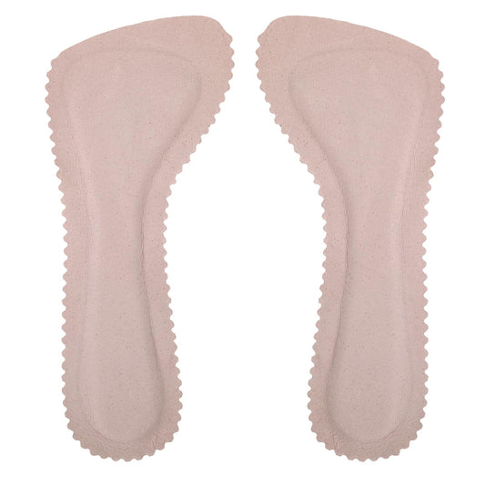 COMNICO Pigskin Cushion Inserts, 2 Pairs Arch Support Sandal High Heel Inserts Women Invisible Self-Adhesive Barefoot Cushion Insoles Sweat Absorption Anti-Slip Shoe Dress Shoes Flat Shoe Pain Relief