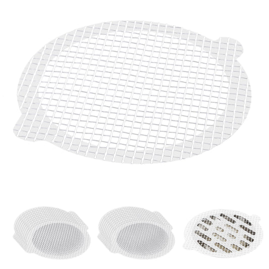 COMNICO 20 Pack Disposable Shower Drain Hair Catcher Collector Bath Tub Drain Cover Mesh Sink Stopper Adhesive Drainage Protector for Kitchen Laundry Bathroom Bathtub Floor