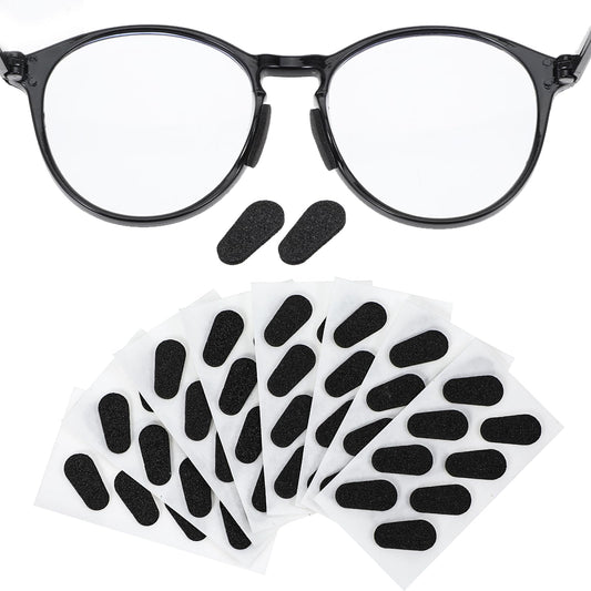 32 Pairs Eyeglass Nose Pads Self Adhesive oft Foam Glasses Nosepads Anti-Slip Thin Nose Grip Cushion for Full Frame Eyeglasses Sunglasses Sports Men Women