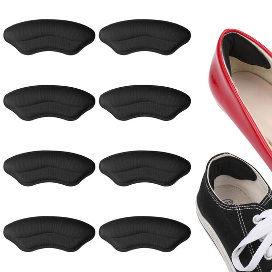 COMNICO Heel Grips Liner Cushions Inserts for Shoes, 4 Pairs Heel Pads Soft Prevent Too Big Shoe Heel Protectors Improved Shoe Fit High Heel Grips for Men Women Loose Shoe Fit