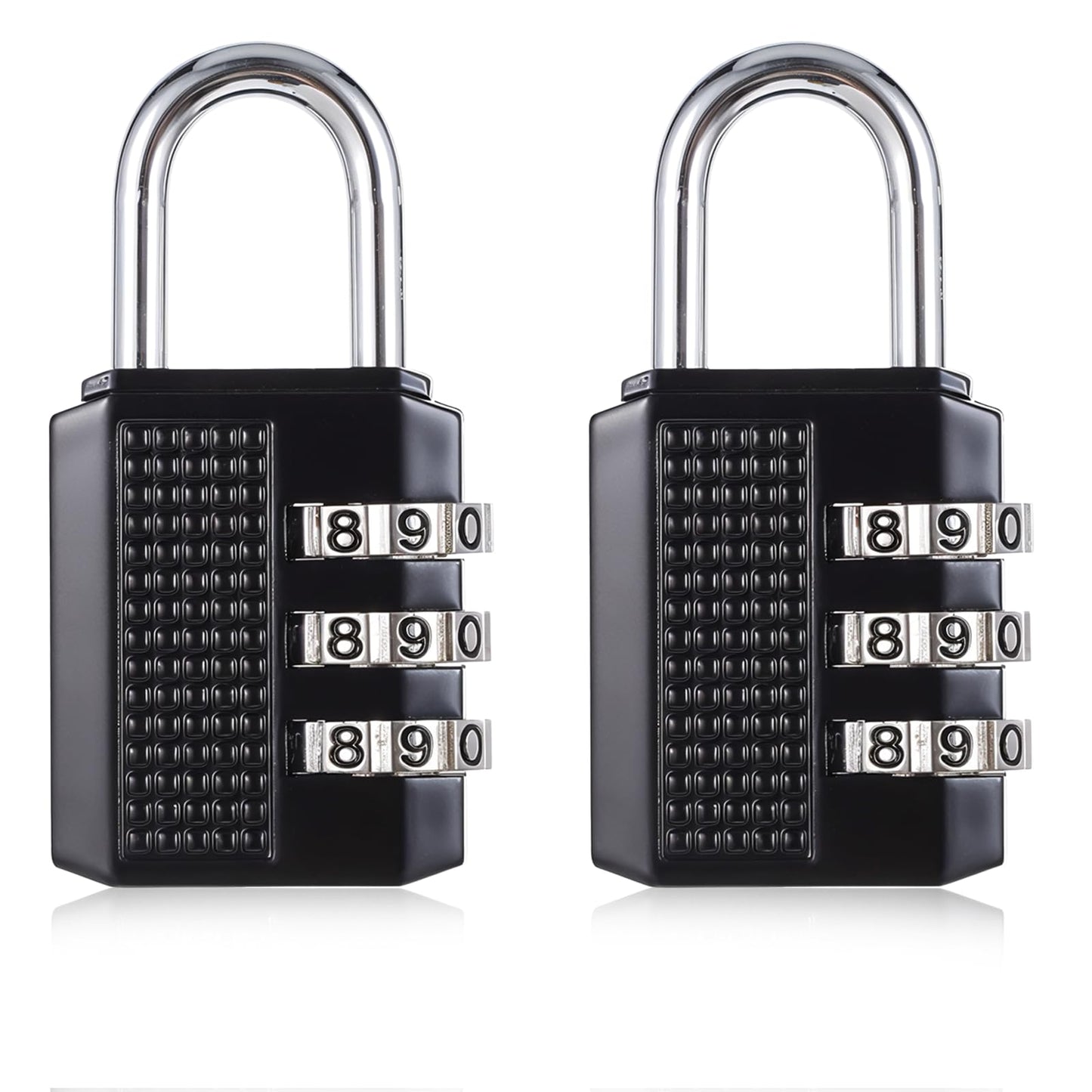 2 Pcs Combination Lock Resettable 4 Digit Padlock Heavy Duty Lock for School Gym Locker Fence Gate Toolbox Employee Hasp Locker Reel Cabinet Storage Door