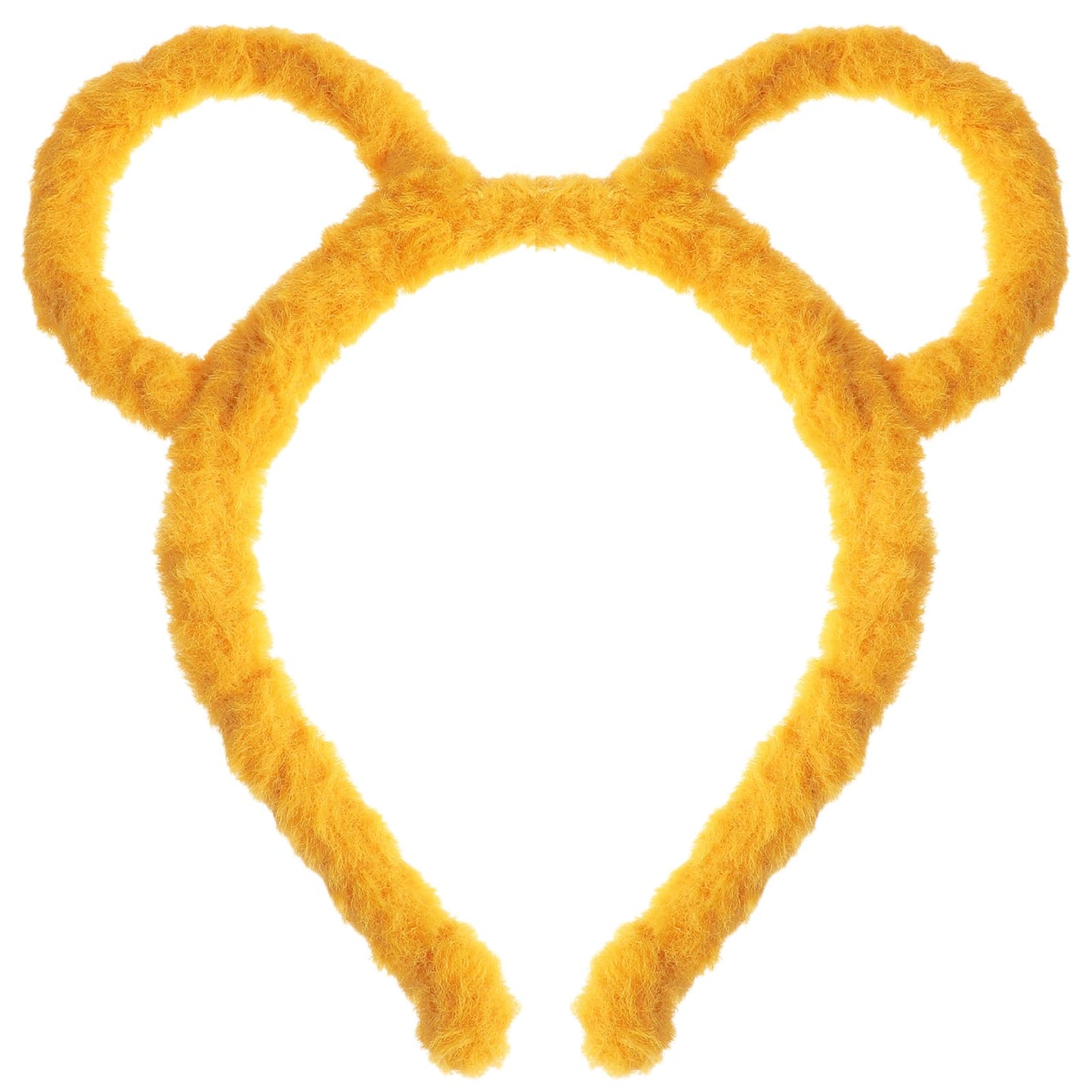 Sibba Makeup Headband Bear Ears Hairband Yellow Animal Caps Cute Headpieces Soft Headwear Costumes Hat Washing Face Headband for Women Sports Party Spa Facial Cosplay