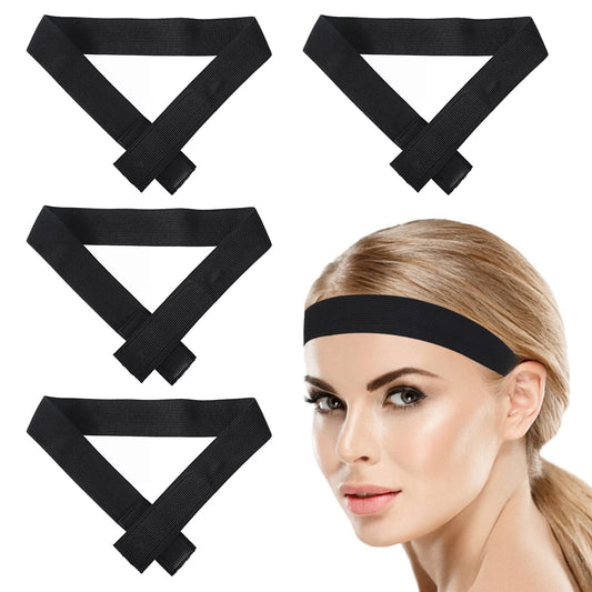 Sibba Elastic Hair Band Headbands 6 Packs Wig Grip Hairbands For Keeping Wigs In Place Lace Melting Edges Melt Lay Scarf Wrap Headwear Women