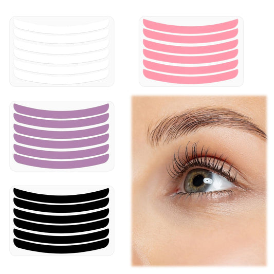 Dimeho 24 Pcs Lash Lift Ribbon, Reusable Eyelash Lift Kit Prevent Eyelashes from Falling Out Eyelash Perm Stripe Lash Lift Tool Eyelash Lifting Compensator for Roller Curler Pad Eye Lashes Perming