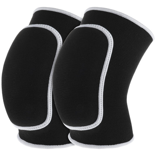 Sibba 1 Pair Knee Pads Volleyball Brace Soft Sponge Pad Skating Basketball Football Dance Protective Gear Splints Supports Sleeve Kneepads Protector Youth Mens Women Yoga Gym Workout Sports